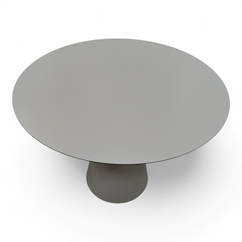 Disk møtebord Ø=100cm Hvit laminat