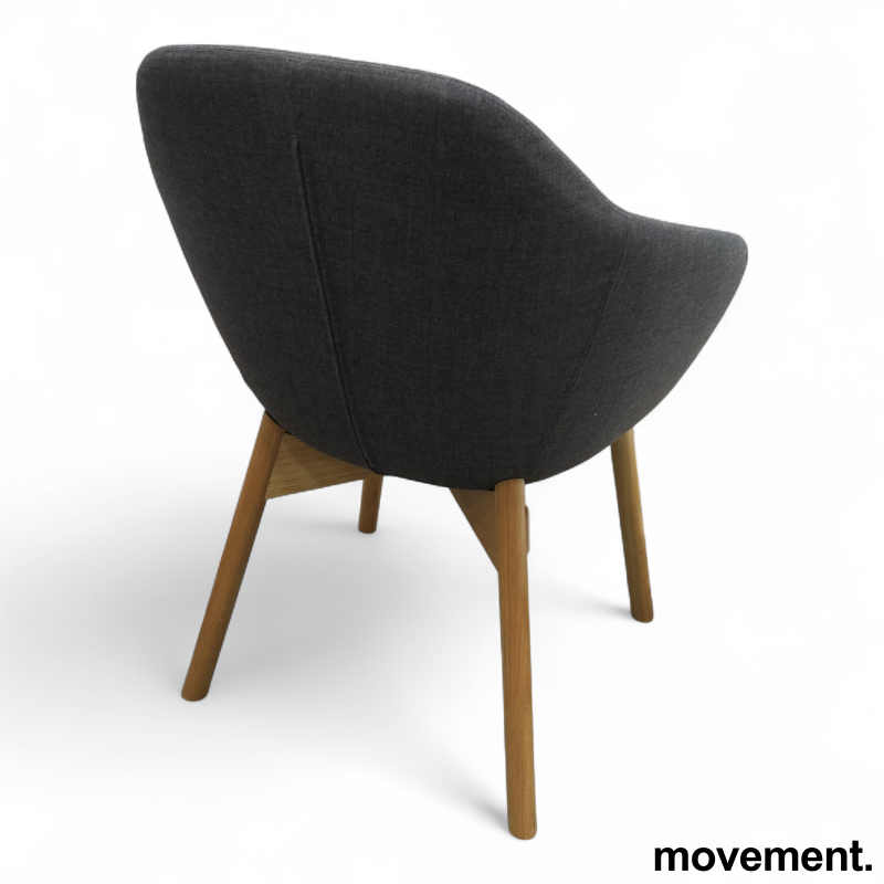 Glove meeting chair, wooden legs - 2 / 2