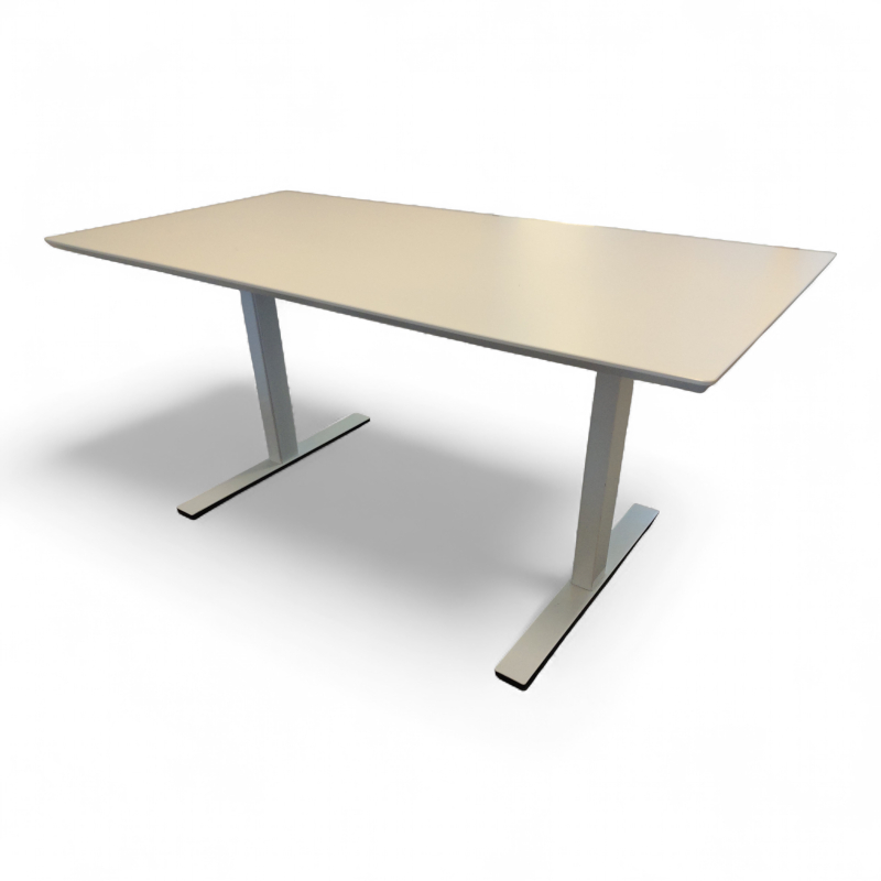 Delta møtebord 160x80cm Hvit