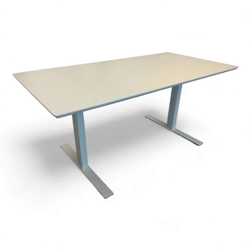 Delta møtebord 160x80cm Hvit