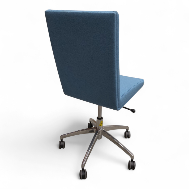 Woods med hjul Turkis stoff krom