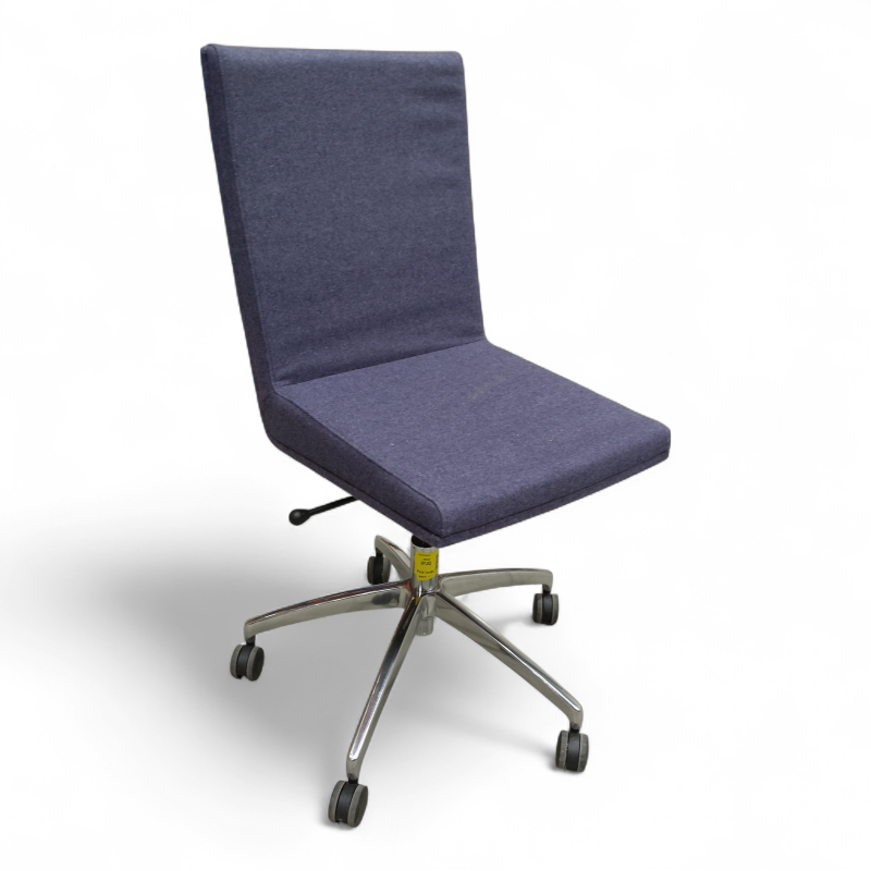 Woods med hjul Lilla stoff krom