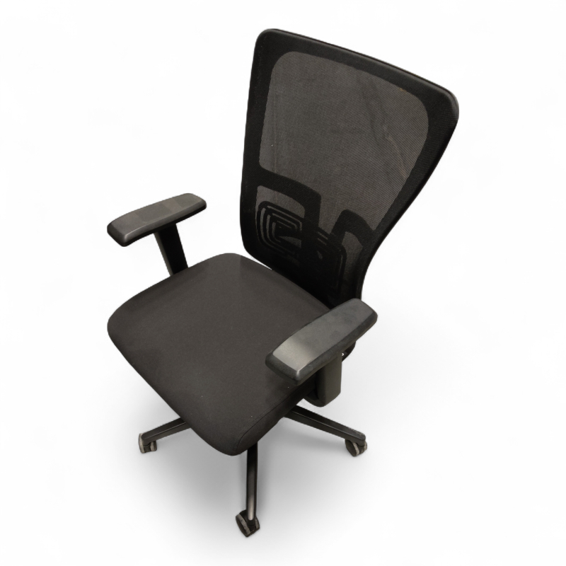 Kontorstol mesh rygg, armlener sort
