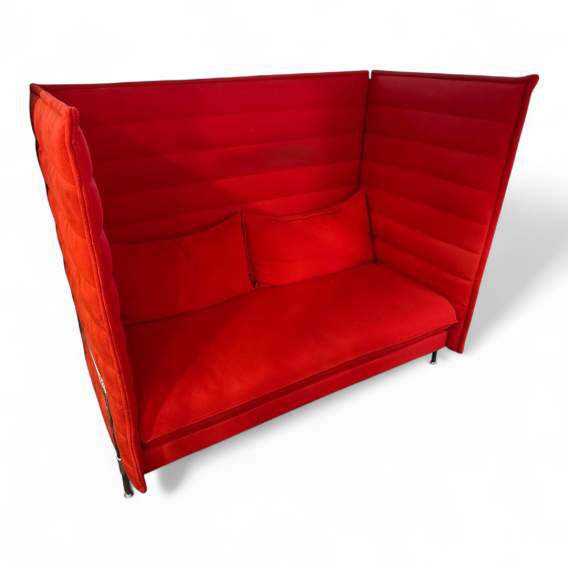 Alcove 2-seter Highback Rød, Pent