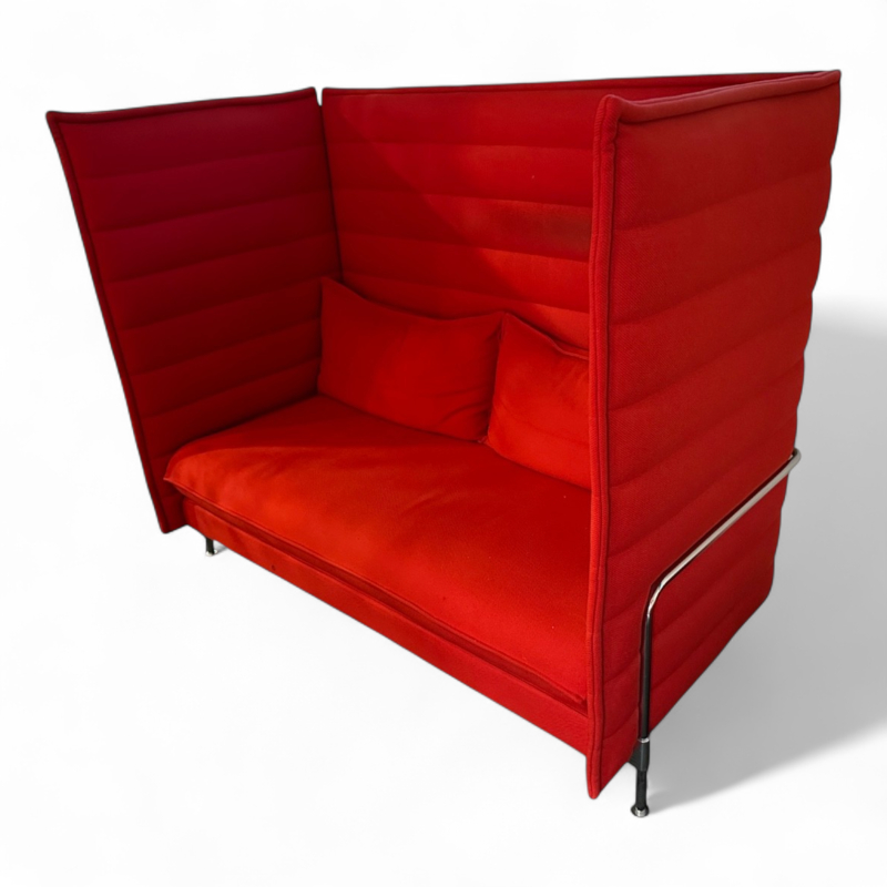 Alcove 2-seter Highback Rød, Pent