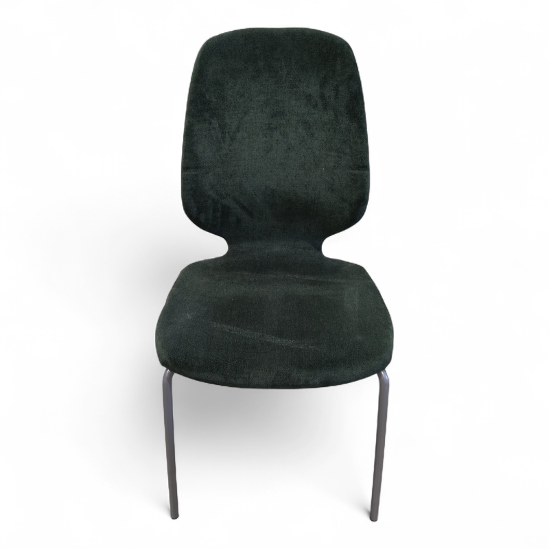 Monroe, 4 ben Grønt stoff, grå ben,