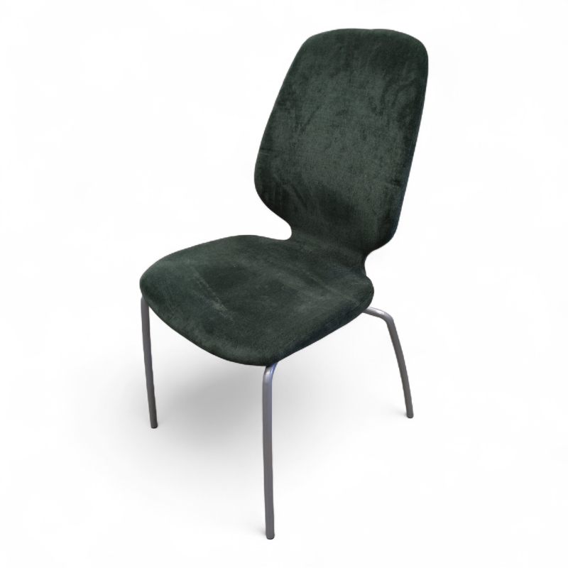 Monroe, 4 ben Grønt stoff, grå ben,