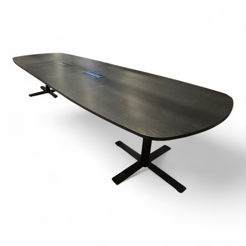 Oberon møtebord 360x120cm Sort
