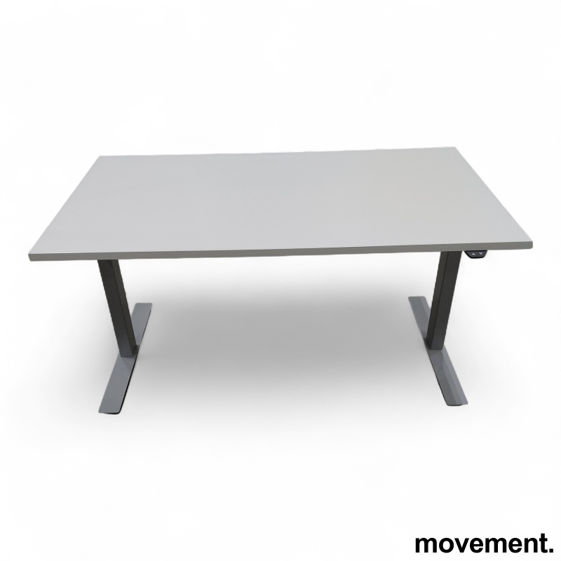 140x80 hevsenk Hvit laminat, grått