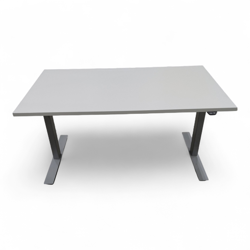 140x80 hevsenk Hvit laminat, grått