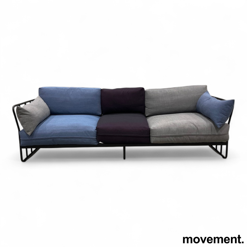 Code 3-seter sofa Blått, lilla og - 2 / 2