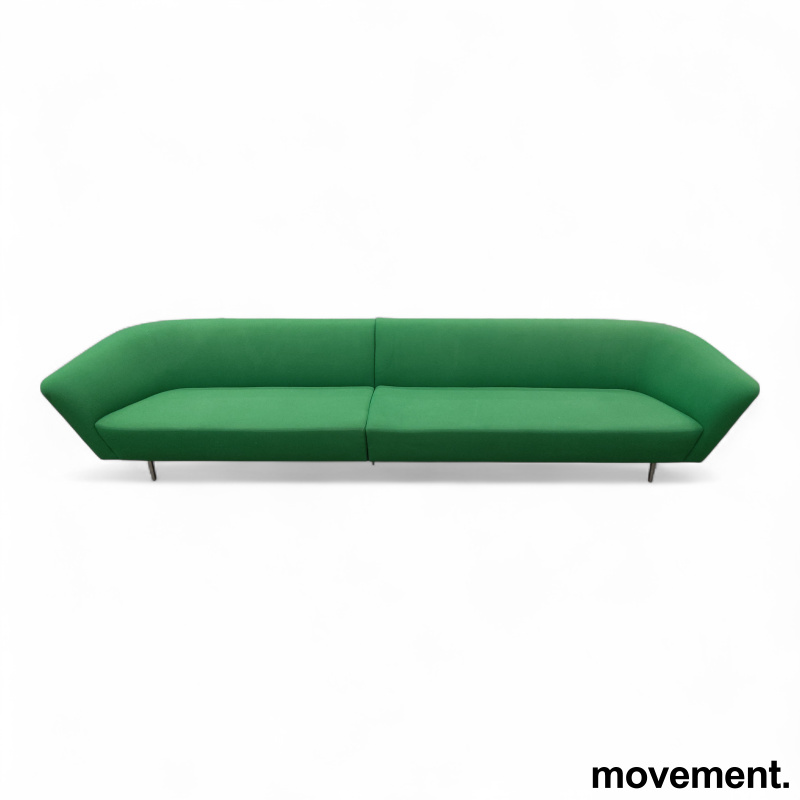 Loop sofa 2+2-seter Grønt stoff, - 1 / 3