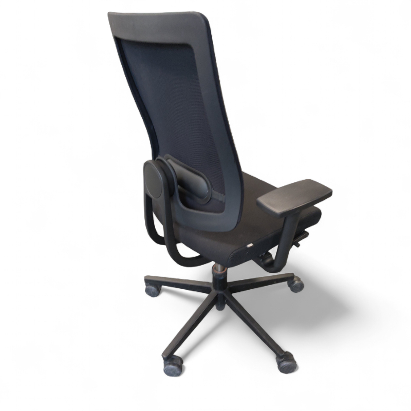 Black dot net kontorstol Sort mesh,