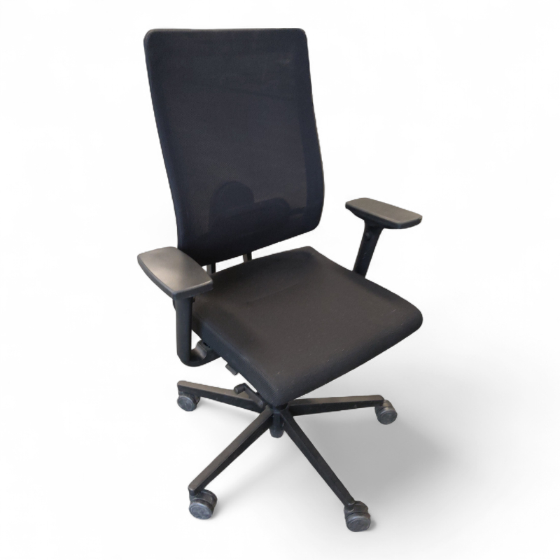 Black dot net kontorstol Sort mesh,