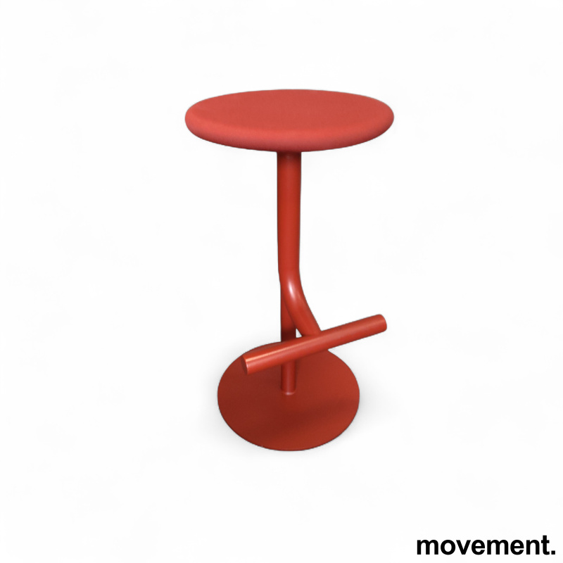 Tibu Swivel Bar Stool Mørk rød, - 1 / 2