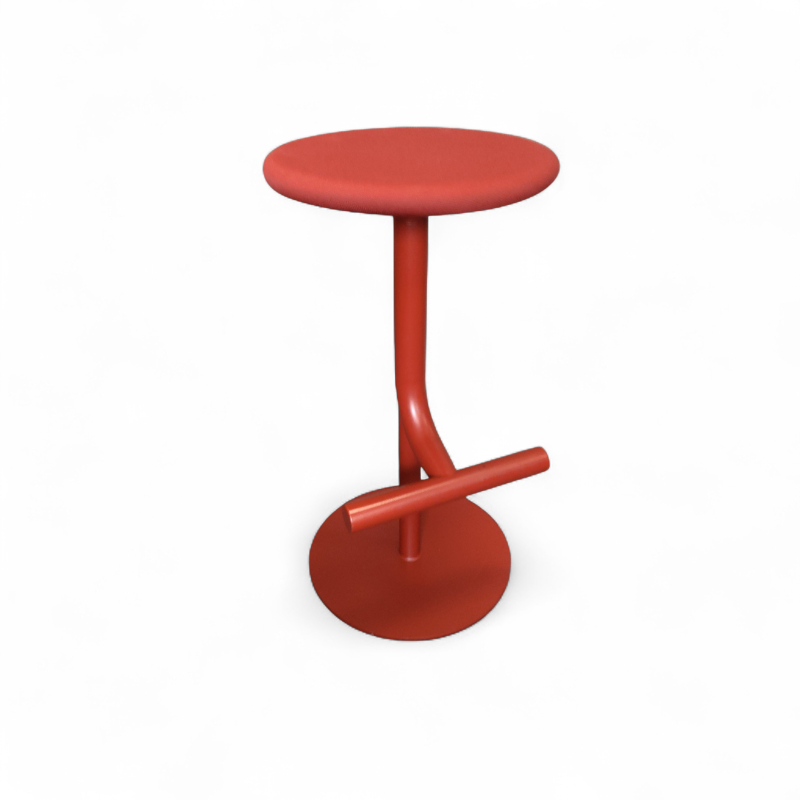 Tibu Swivel Bar Stool Mørk rød,