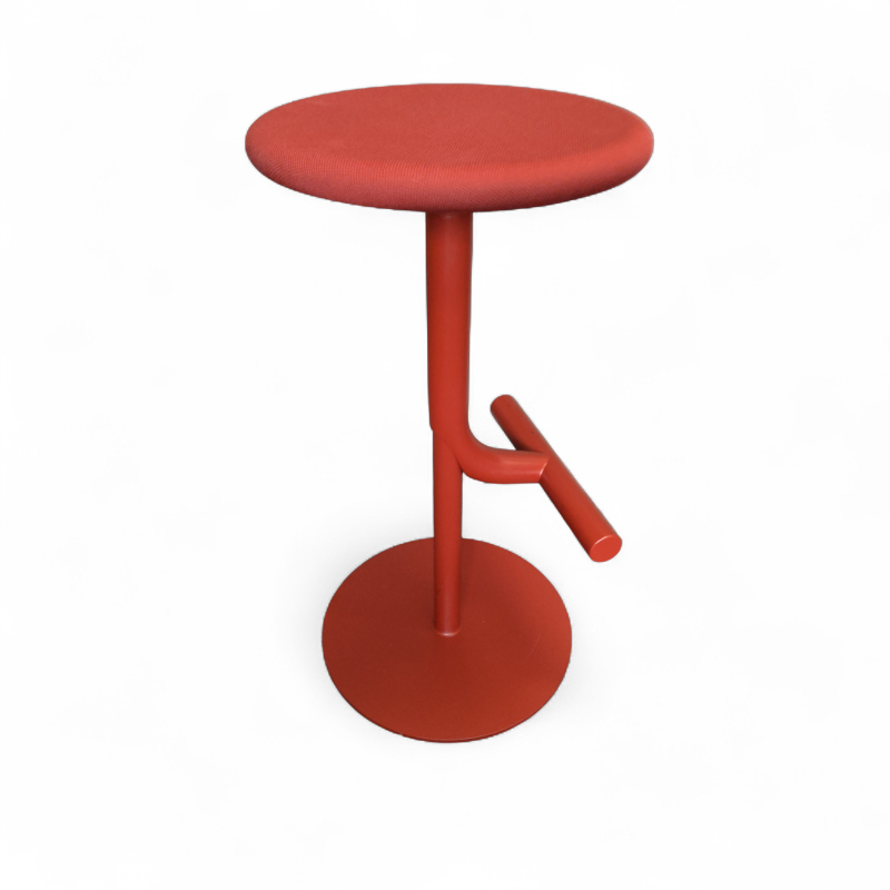Tibu Swivel Bar Stool Mørk rød,