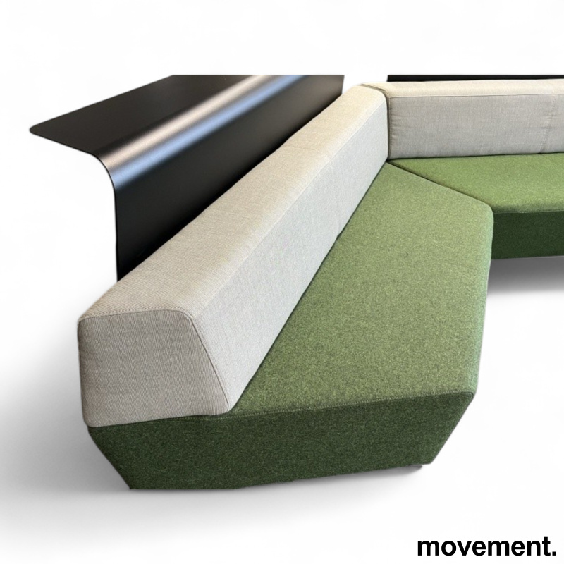 Media Scape sofa grønt og beige - 4 / 5