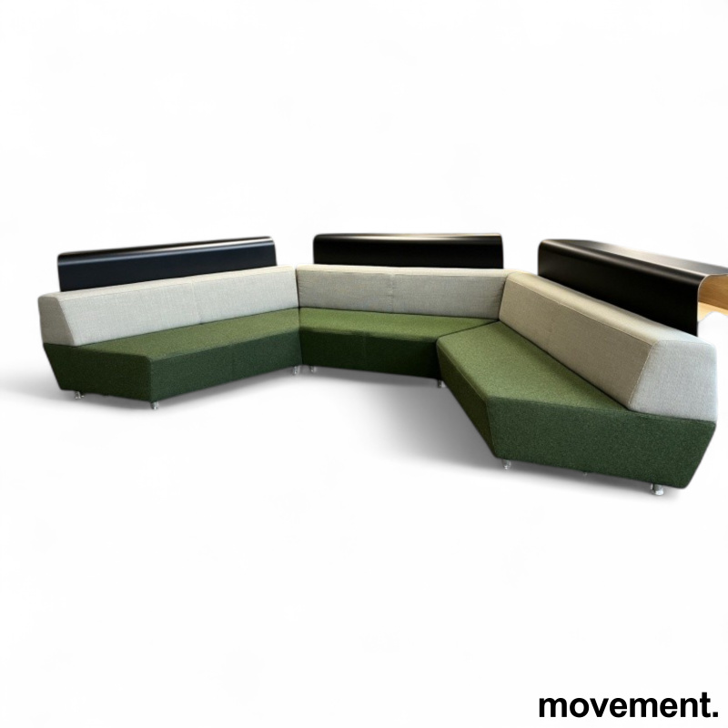 Media Scape sofa grønt og beige - 3 / 5