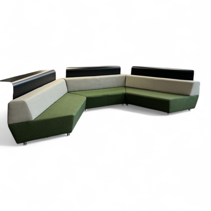 Media Scape sofa grønt og beige