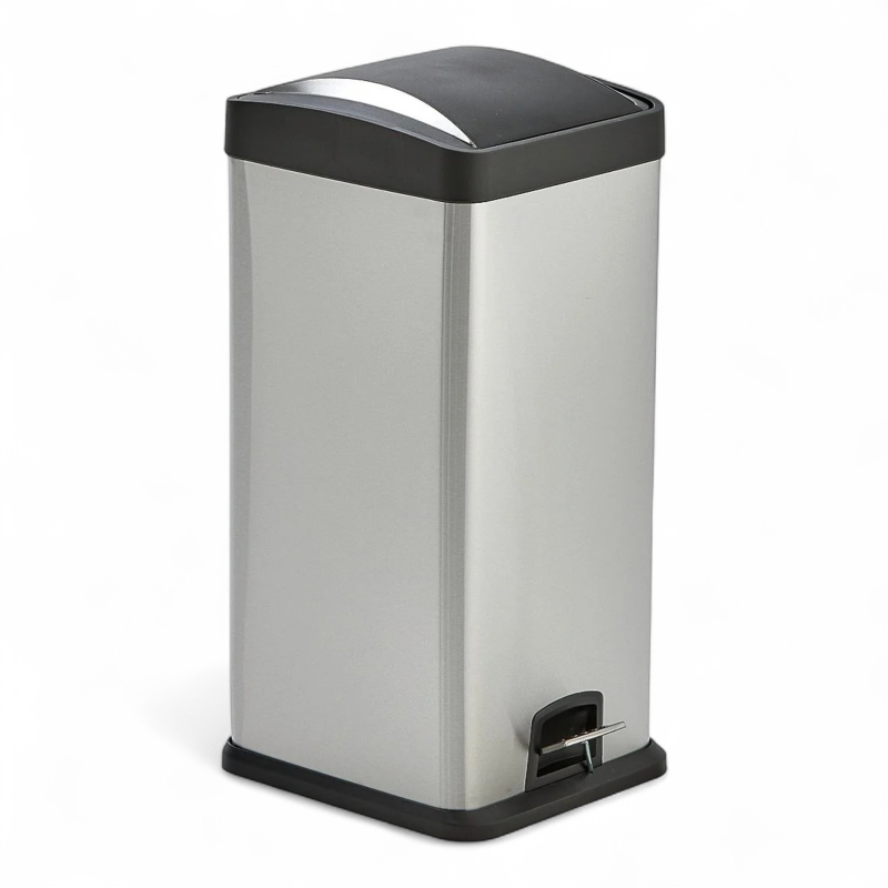 Acadia pedalbøtte 30L Rustfritt