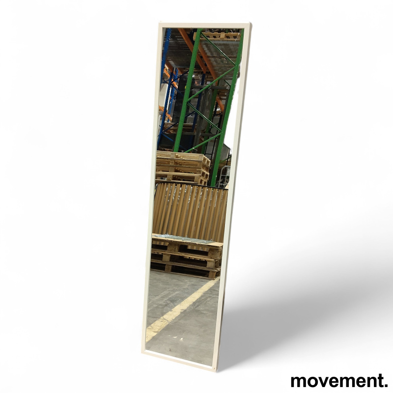 Stave speil 40x160cm Hvit, Brukt