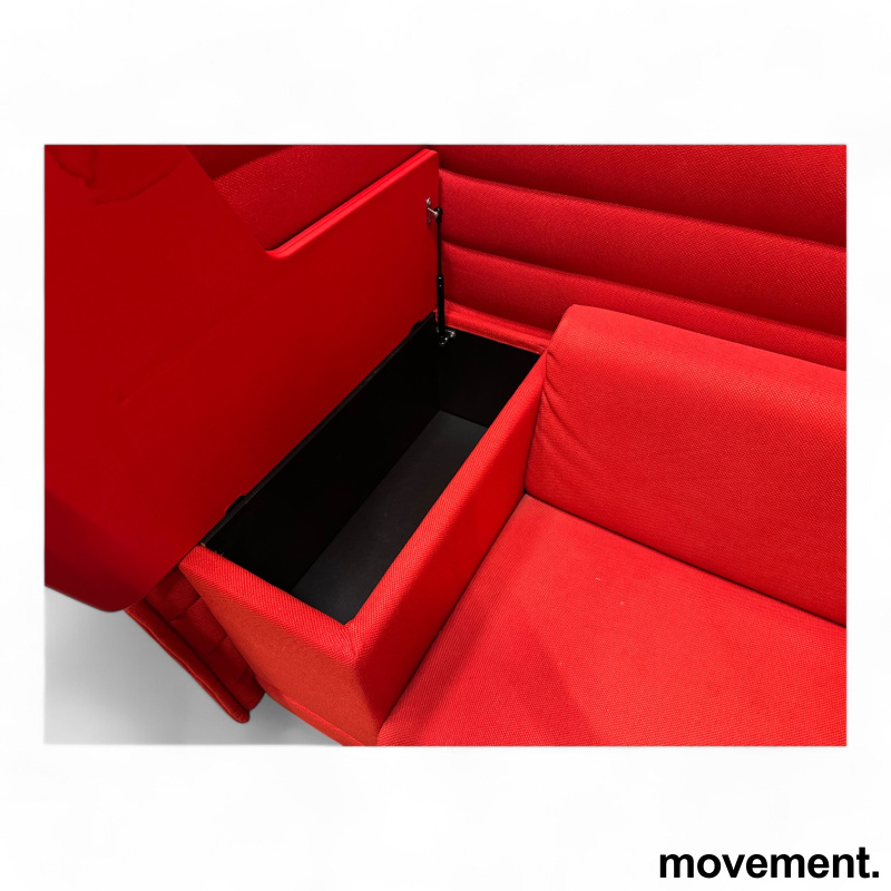 Alcove work Rødt stoff, Pent brukt