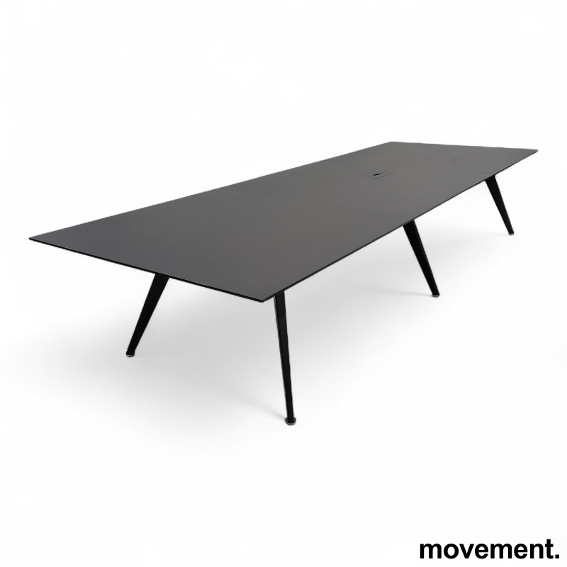 Cabale møtebord 380x140cm Sort - 1 / 2