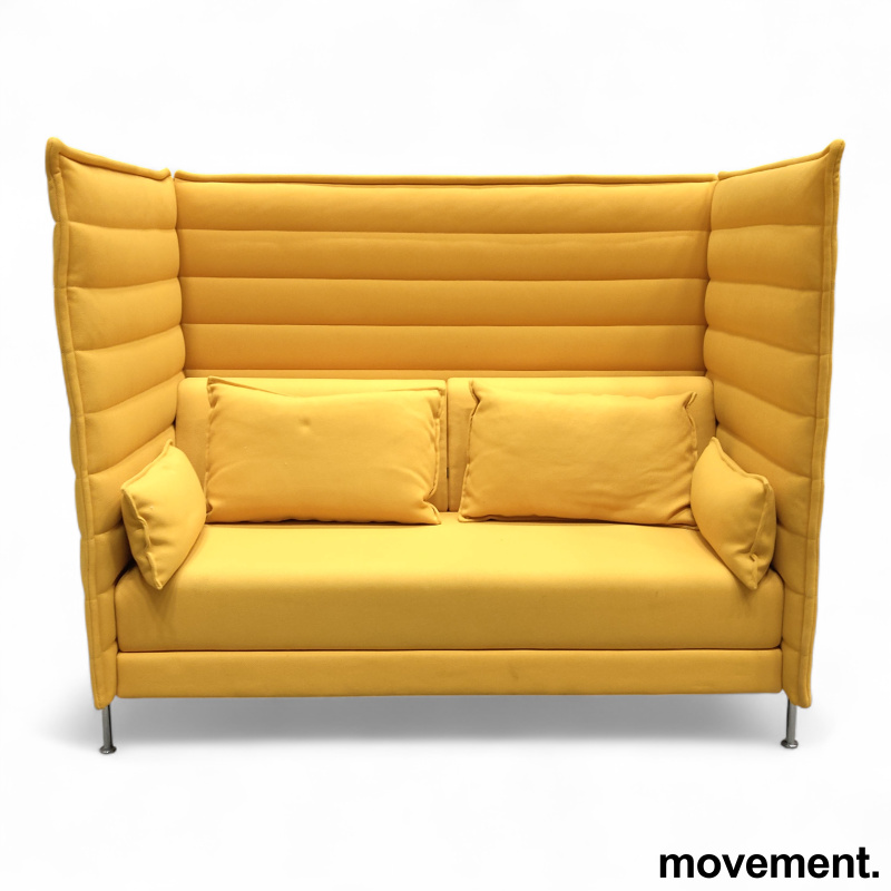 Alcove 2-seter Highback Gult stoff,