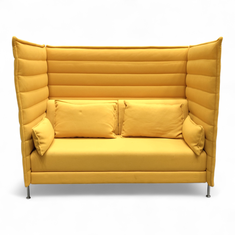 Alcove 2-seter Highback Gult stoff,