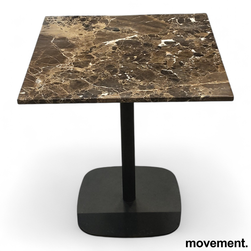 Form kafebord 70x70cm Brun marmor