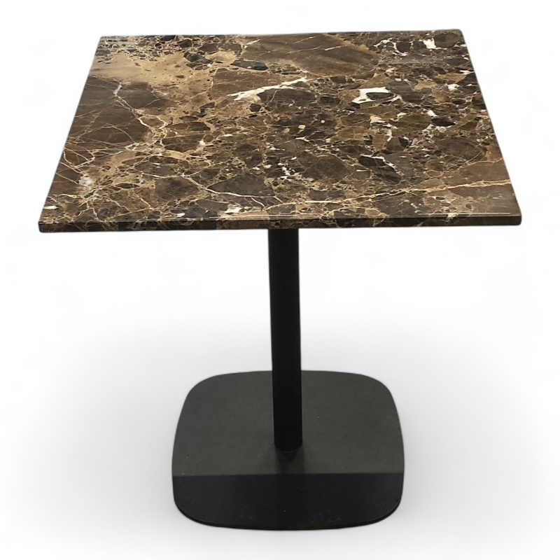 Form kafebord 70x70cm Brun marmor
