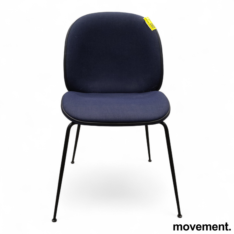 Beetle dining chair Blå, sorte ben, - 2 / 2