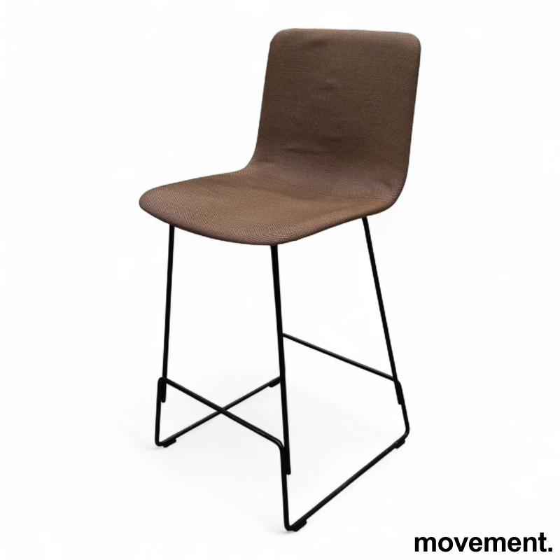 Stk. 6 Pato Sledge stool 66cm Brun, sorte ben, Pent brukt Fredericia 1.