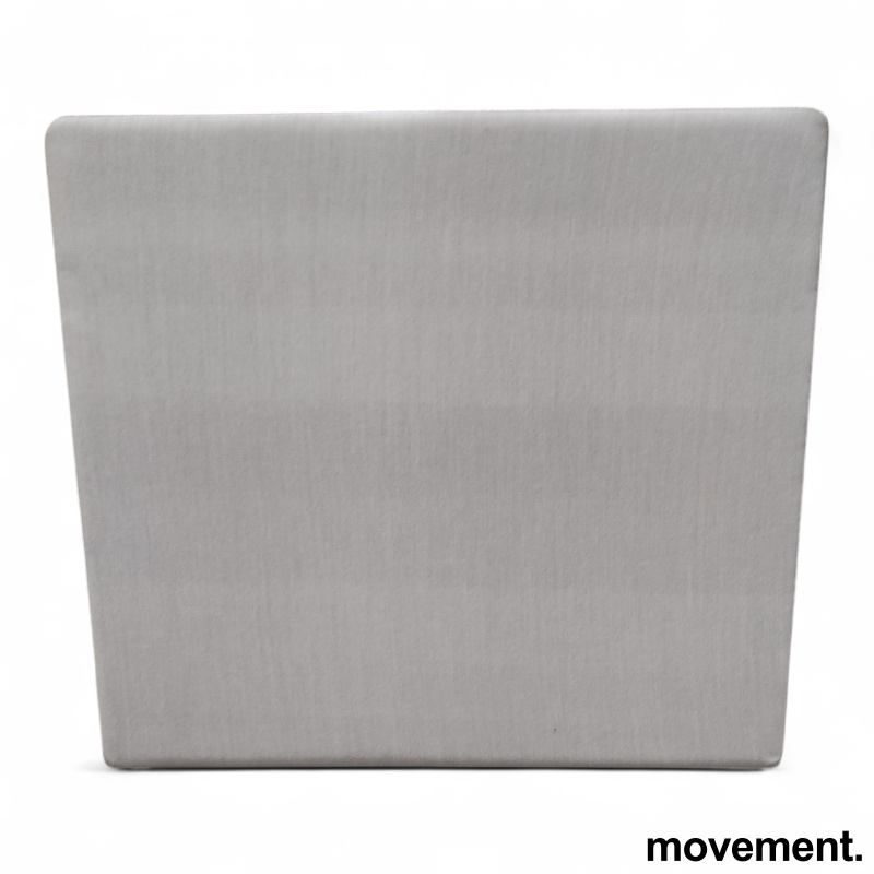 Bordskjerm 80x90cm Lyst grått stoff
