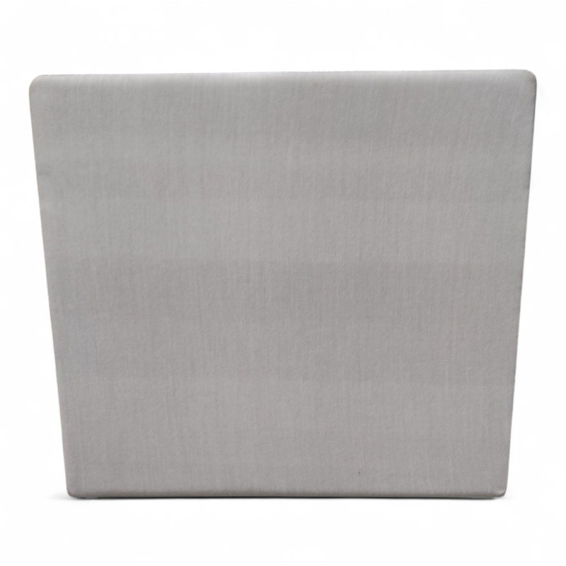 Bordskjerm 80x90cm Lyst grått stoff