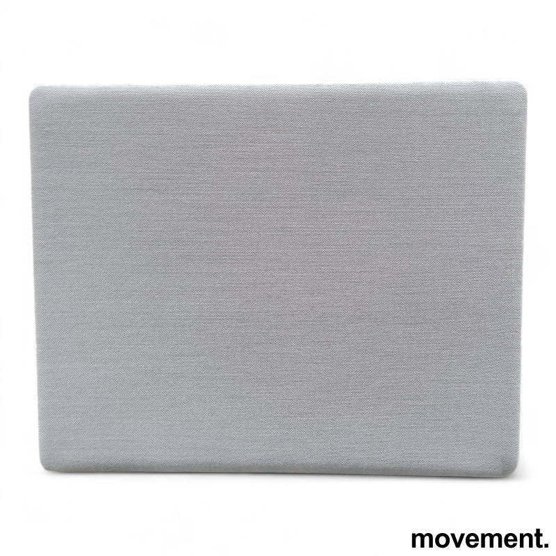 Bordskjerm 80x65cm Lyst grått stoff