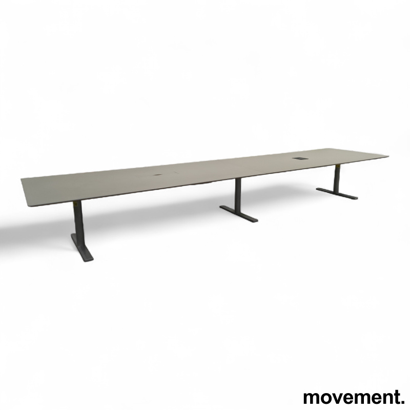 S4000 møtebord 520x120cm Varmgrå - 1 / 3