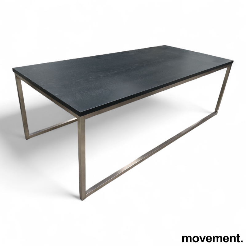 Loungebord 130x60cm Sortlakkert - 1 / 2