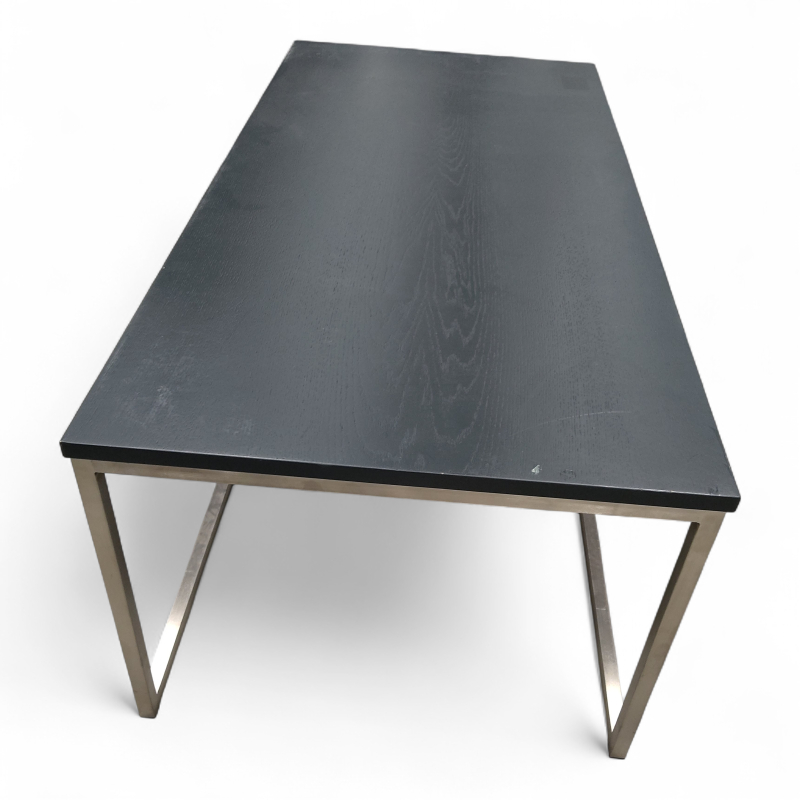 Loungebord 130x60cm Sortlakkert