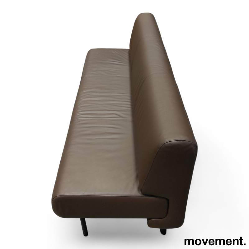 Frame sofa 200cm Brunt skinn, ben i - 2 / 3