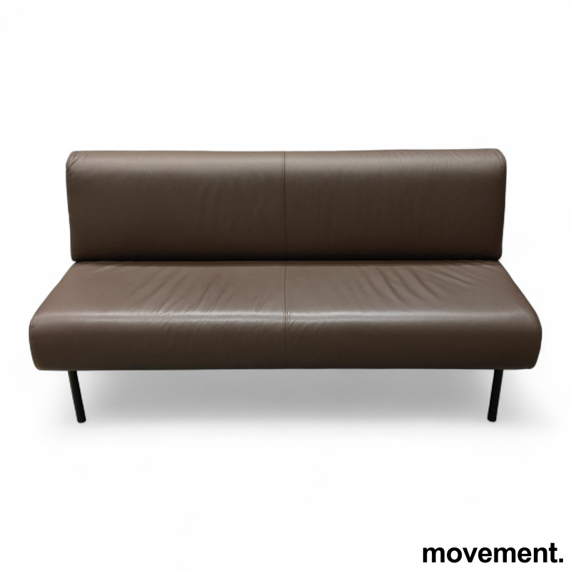 Frame sofa 160cm Brunt skinn, ben i - 2 / 2
