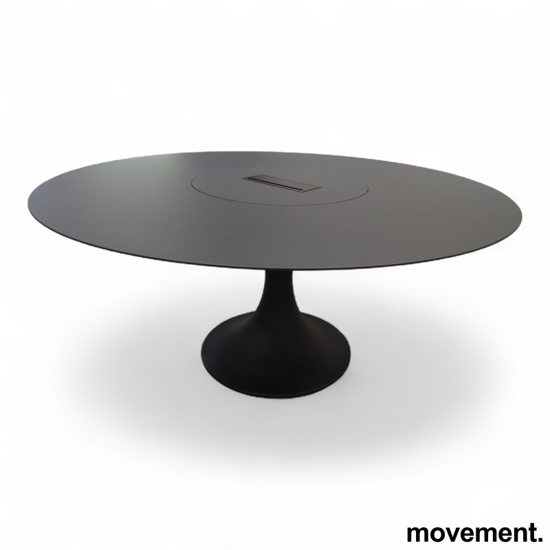 Manzu table Ø=160cm Sort, myk - 1 / 6