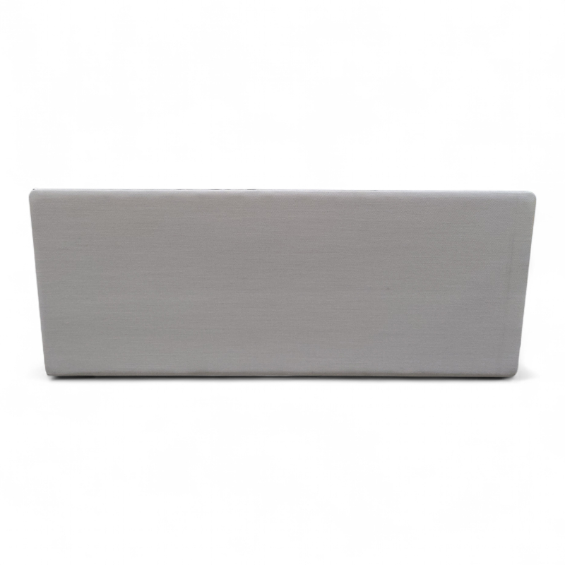 Bordskjerm 160x65cm Lyst grått