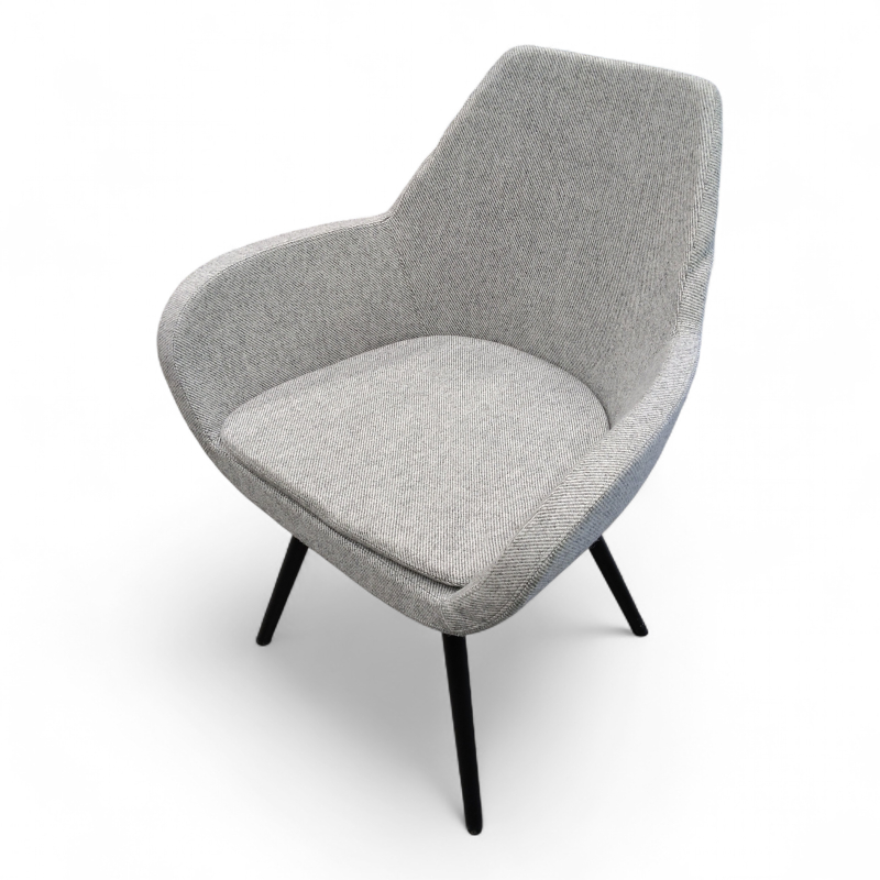 Fan 10HW 4 ben Grått stoff, sort