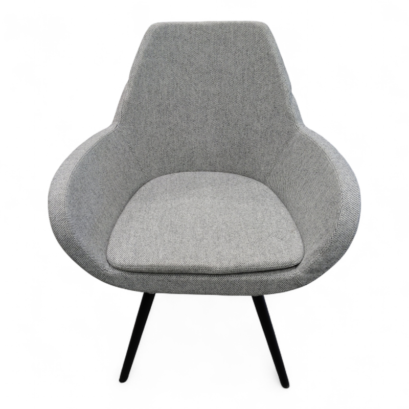 Fan 10HW 4 ben Grått stoff, sort