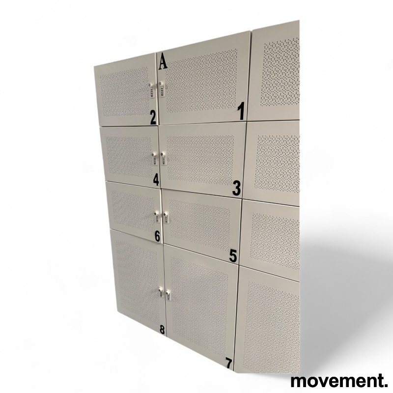 Storage lukeskap, 8 luker Hvit, - 1 / 3