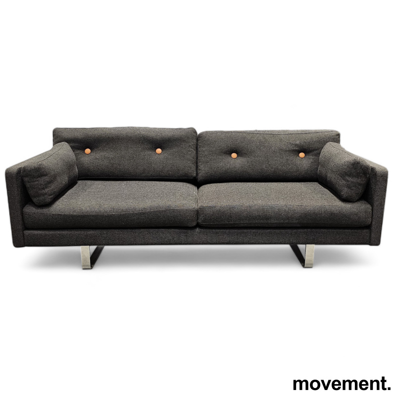 EJ220 3-seter 212 cm Grått stoff