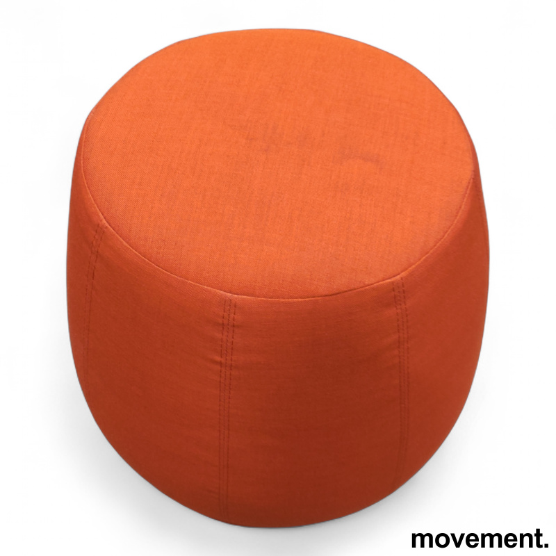 Pix puff 3028 Ø=50  Rødorange stoff - 2 / 2