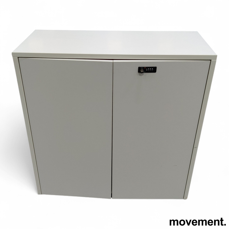 Delta45 skap 2A4, 80cm bredde Hvit, - 1 / 2